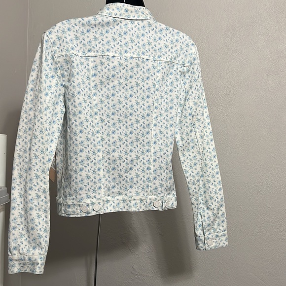 NWT Band of Outsiders Blue Wonder Printed Denim Jacket Size S - Picture 6 of 12